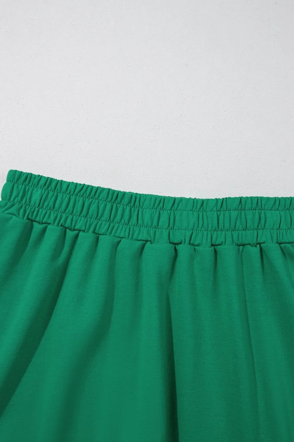 Frill Zip Front Puff Sleeve Top and Skort Set-Nordavory
