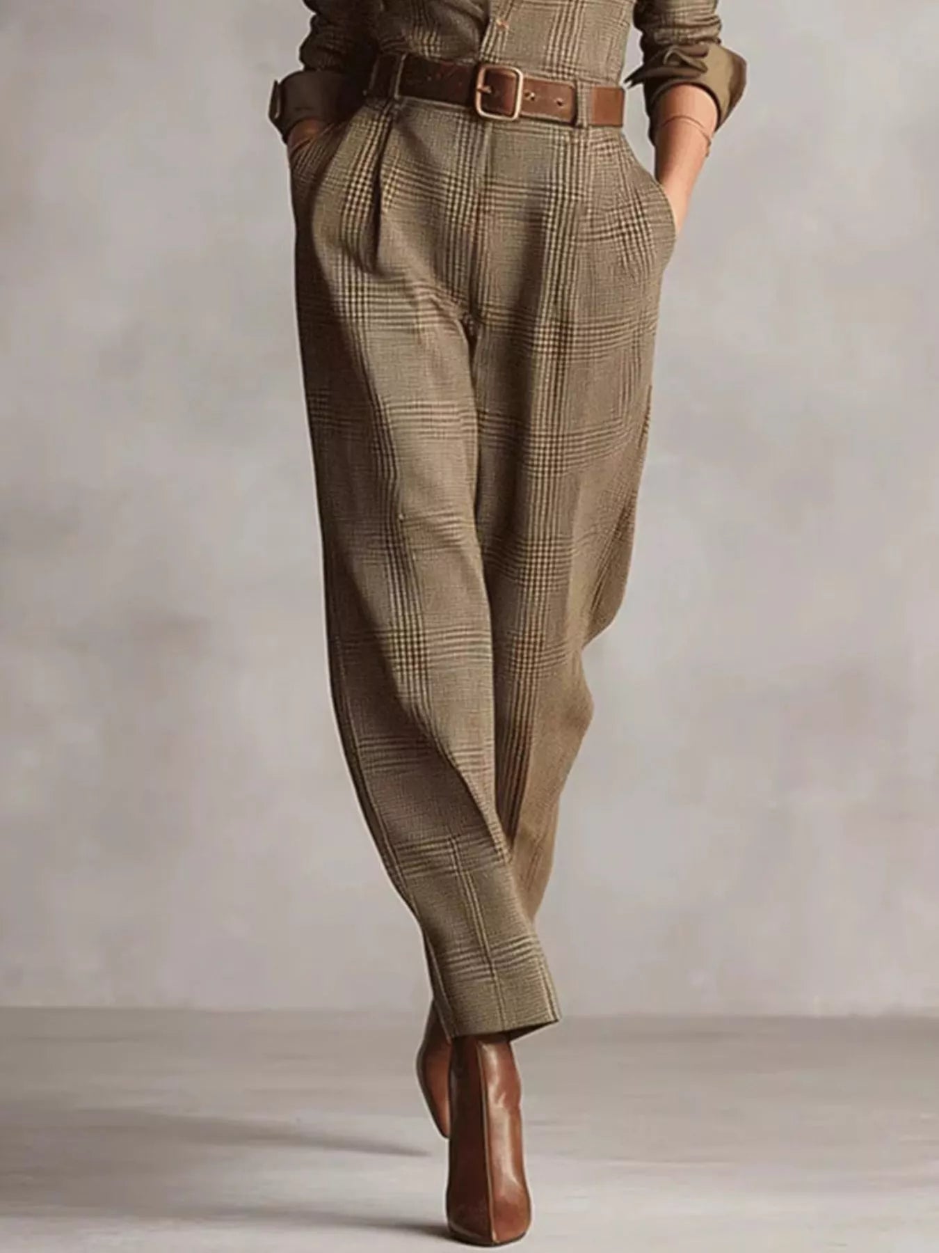 Button Front Long Sleeve Jumpsuit-Nordavory
