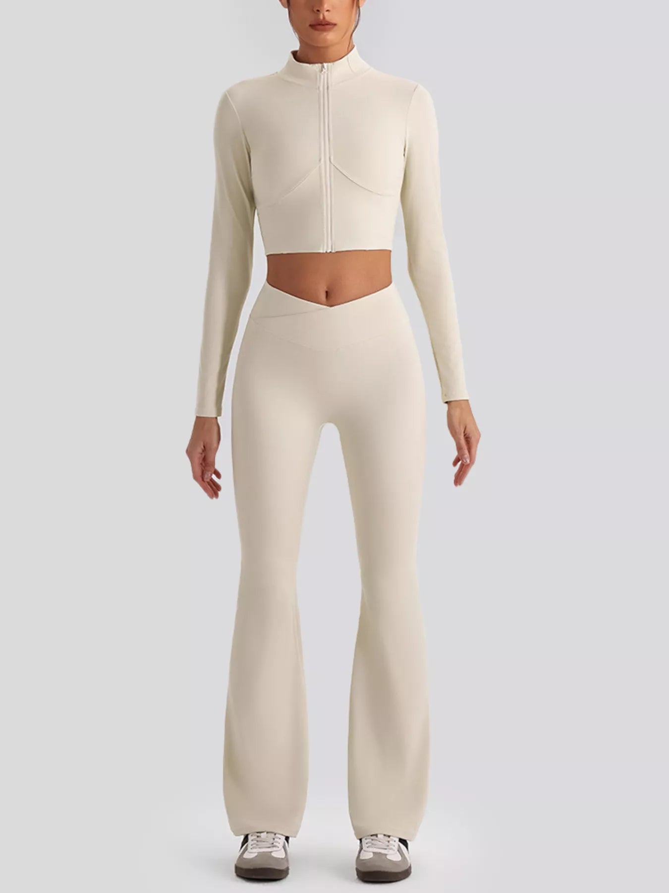 Seamless Criss-Cross V-Neck Tank and Leggings Active Set – image 15