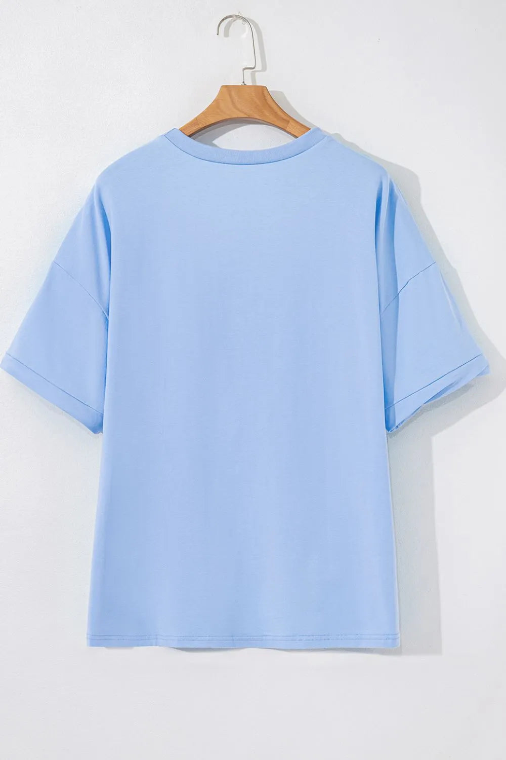 Loose Half Sleeve Hi Low Hem T Shirt-Nordavory