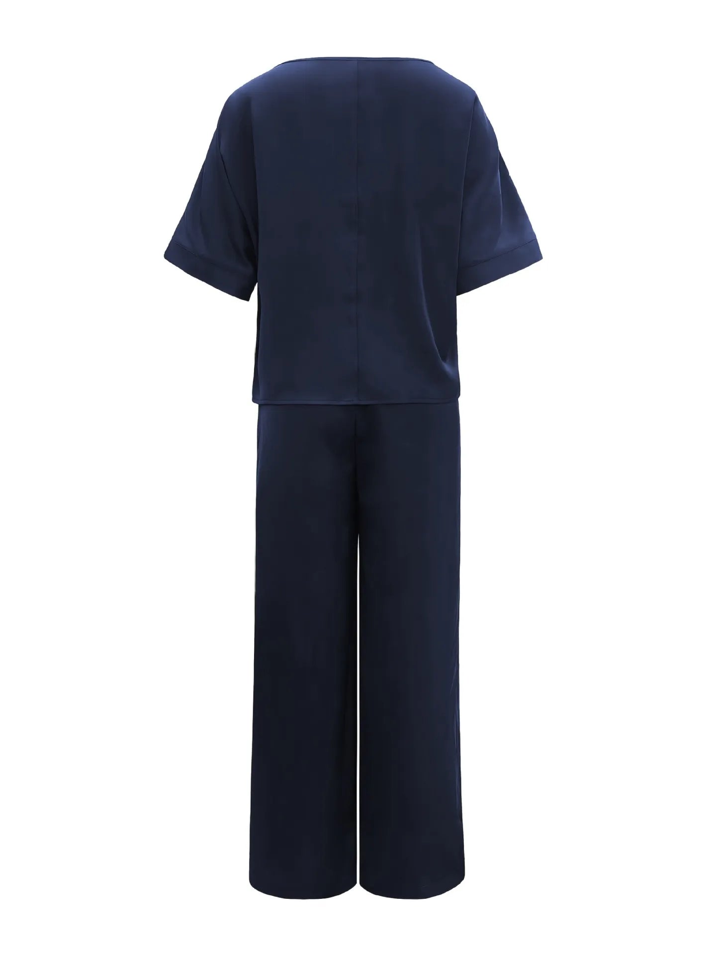 Round Neck Top and Pants Set-Nordavory