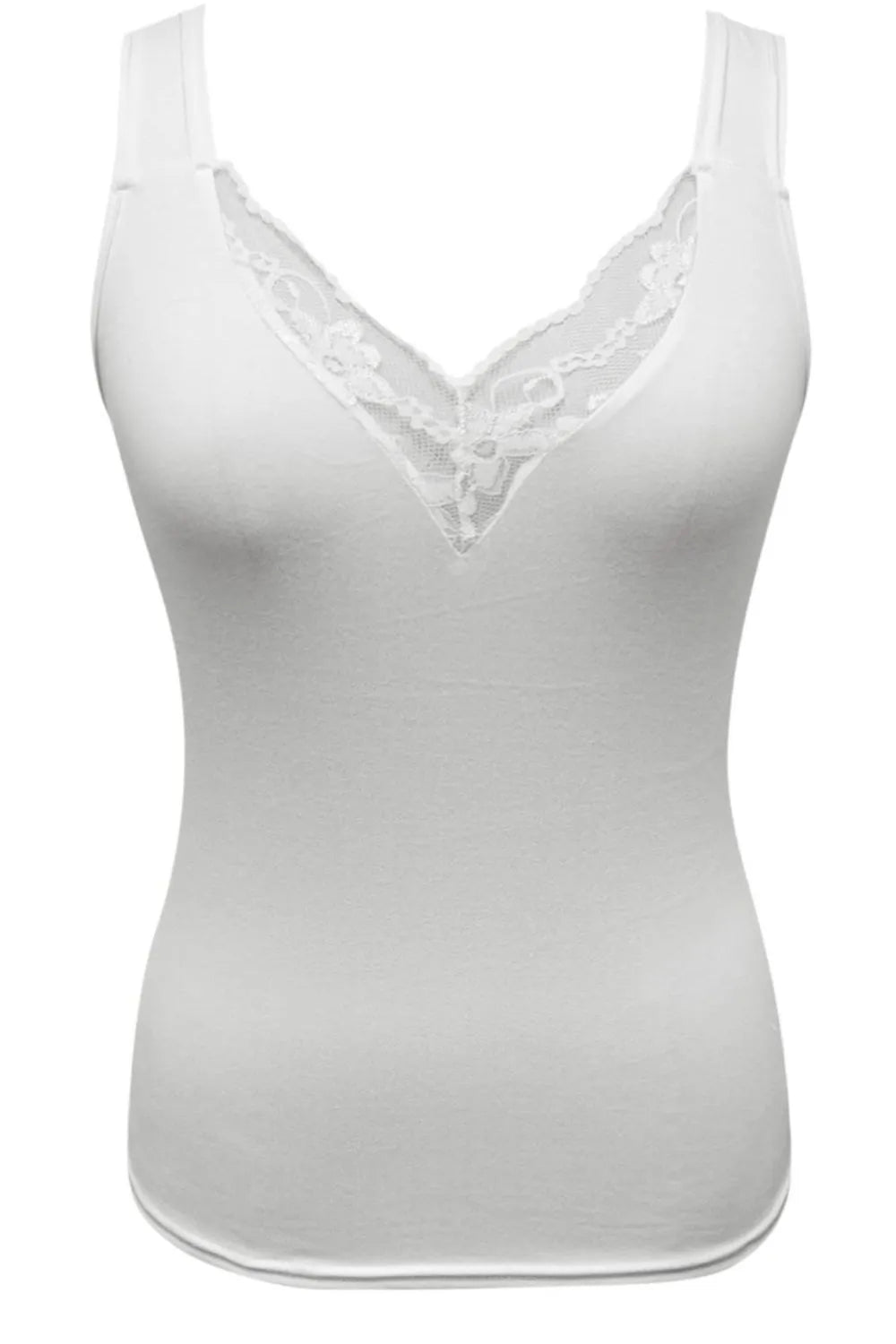 Full Size Lace Detail V-Neck Tank Plus Size-Nordavory