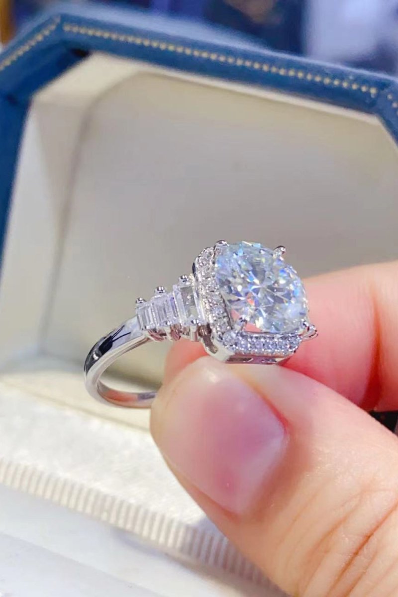 3 Carat Moissanite 925 Sterling Silver Ring-Nordavory