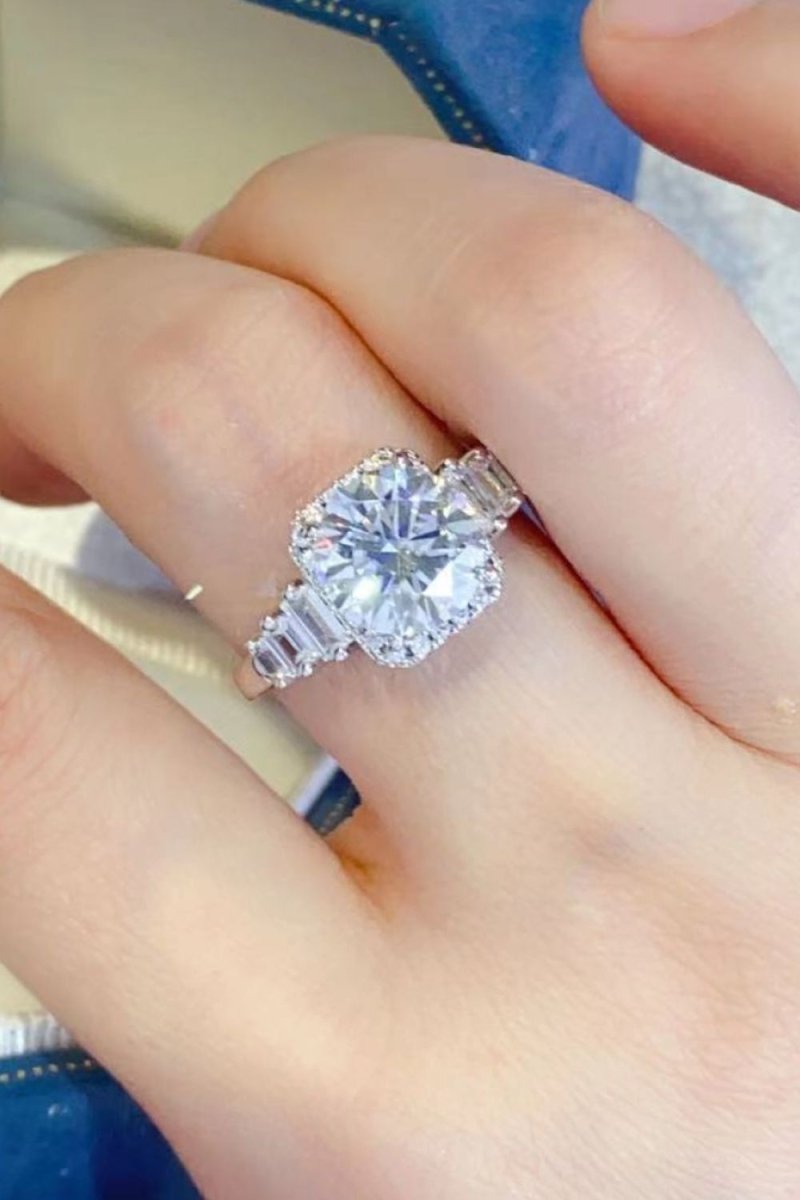 3 Carat Moissanite 925 Sterling Silver Ring-Nordavory