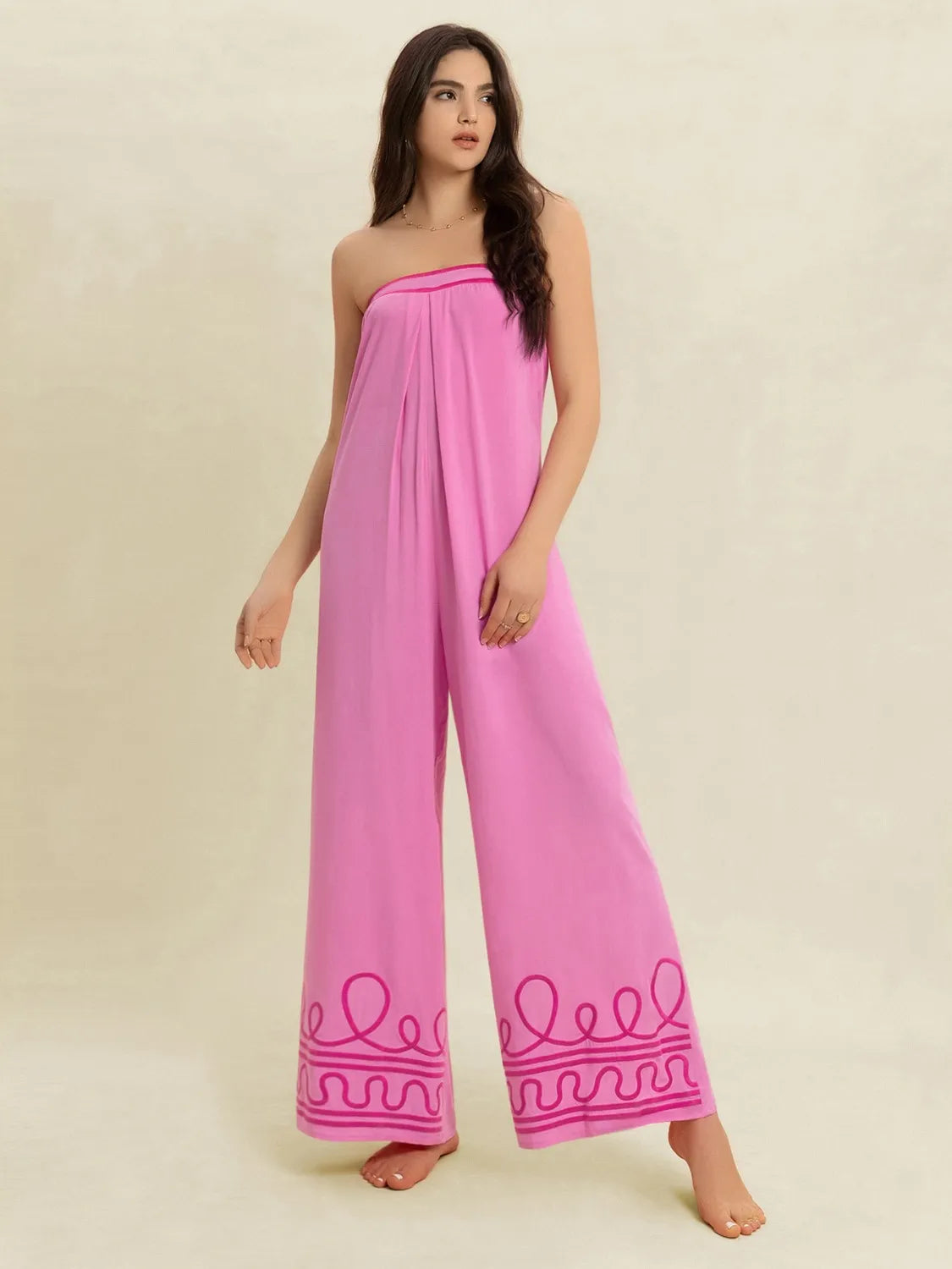 Wide Leg Tube Jumpsuit-Nordavory