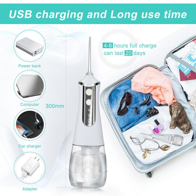 350ml Large Water Tank Dental Flushing Device USB Charging Irrigator - Nordavory