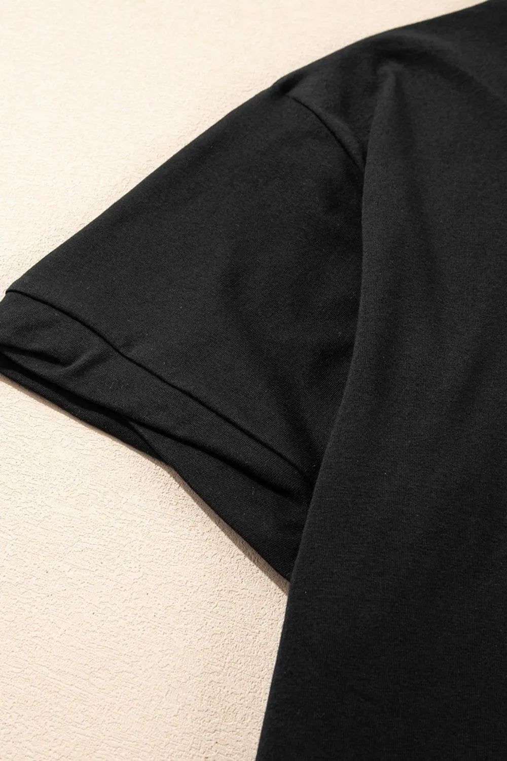 Loose Half Sleeve Hi Low Hem T Shirt-Nordavory