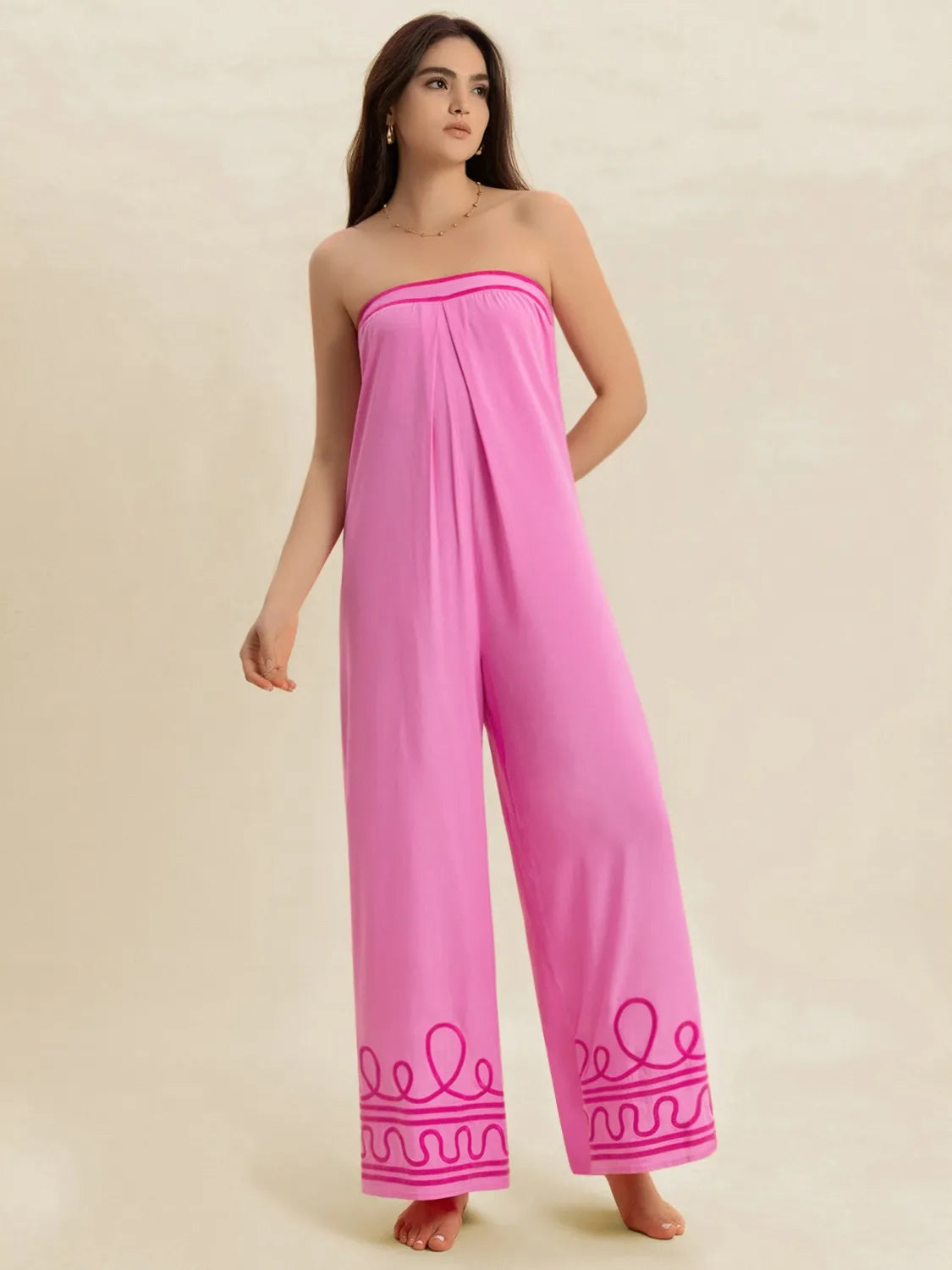 Wide Leg Tube Jumpsuit-Nordavory