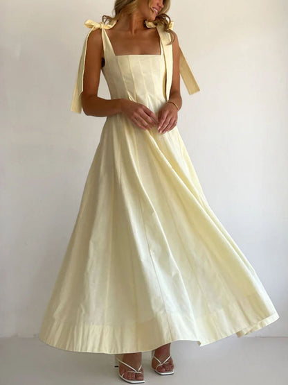 Gradient Tie Shoulder Maxi Dress-Nordavory