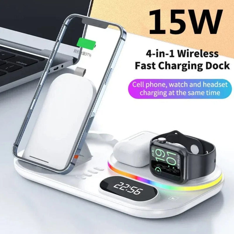 4 in 1 LED Wireless Charging Station - Nordavory