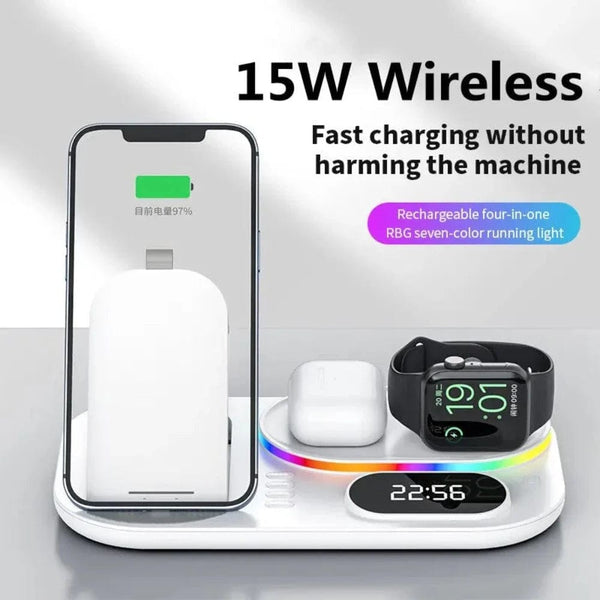 4 in 1 LED Wireless Charging Station - Nordavory