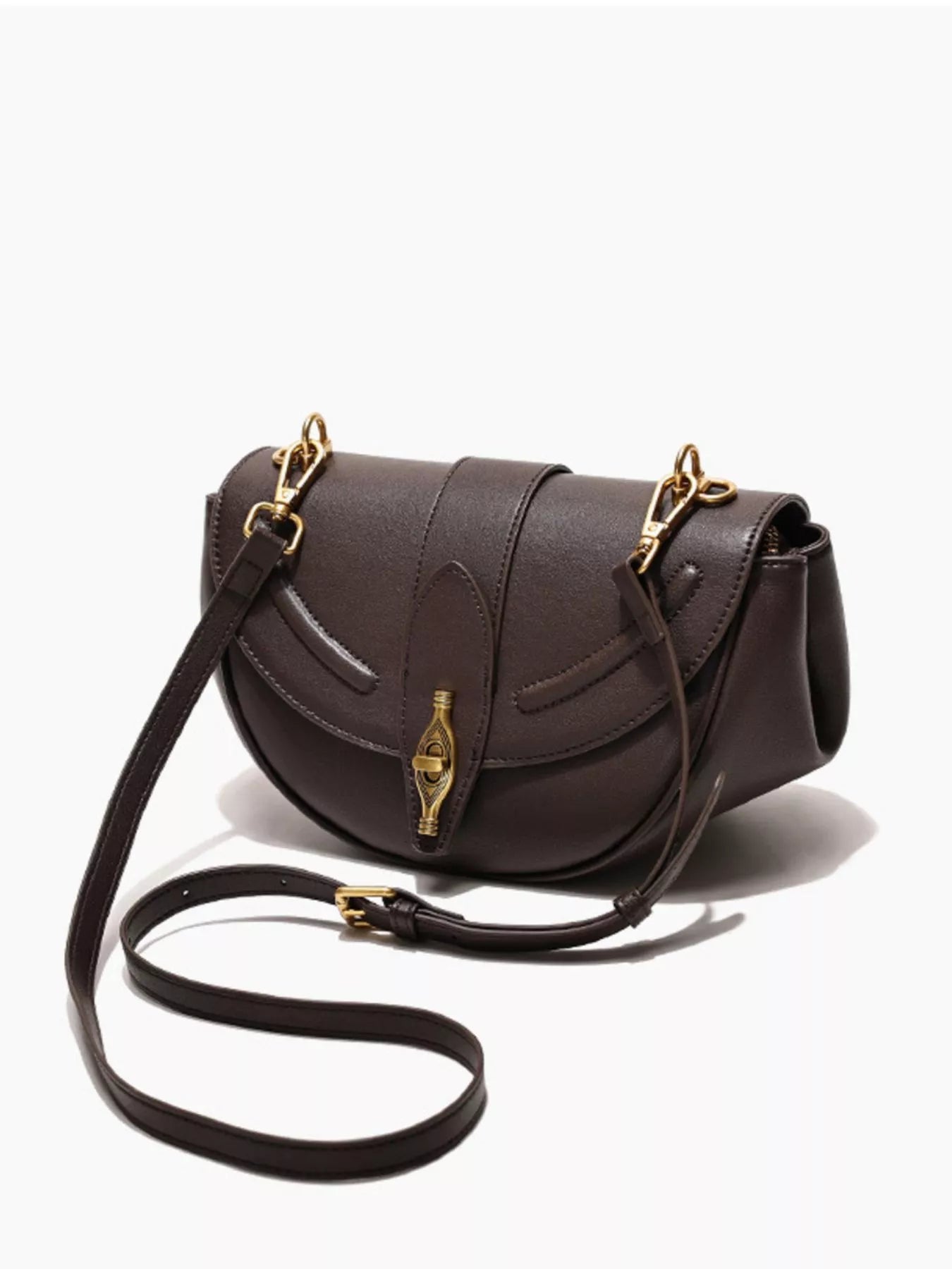 Vintage Saddle Shoulder Bag-Nordavory