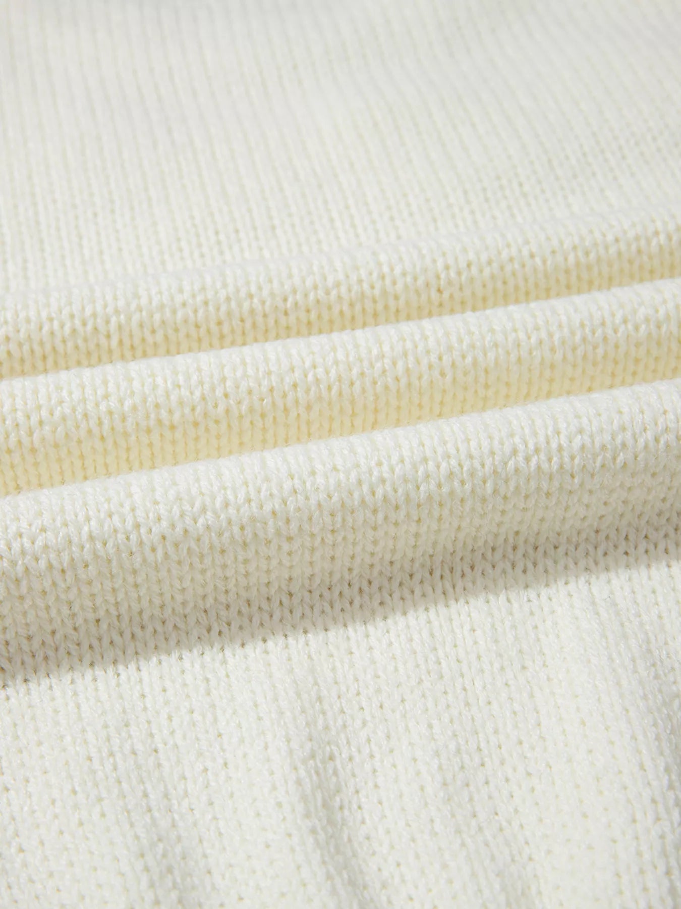 Flower Detail Round Neck Contrast Textured Puff Sleeve Sweater-Nordavory