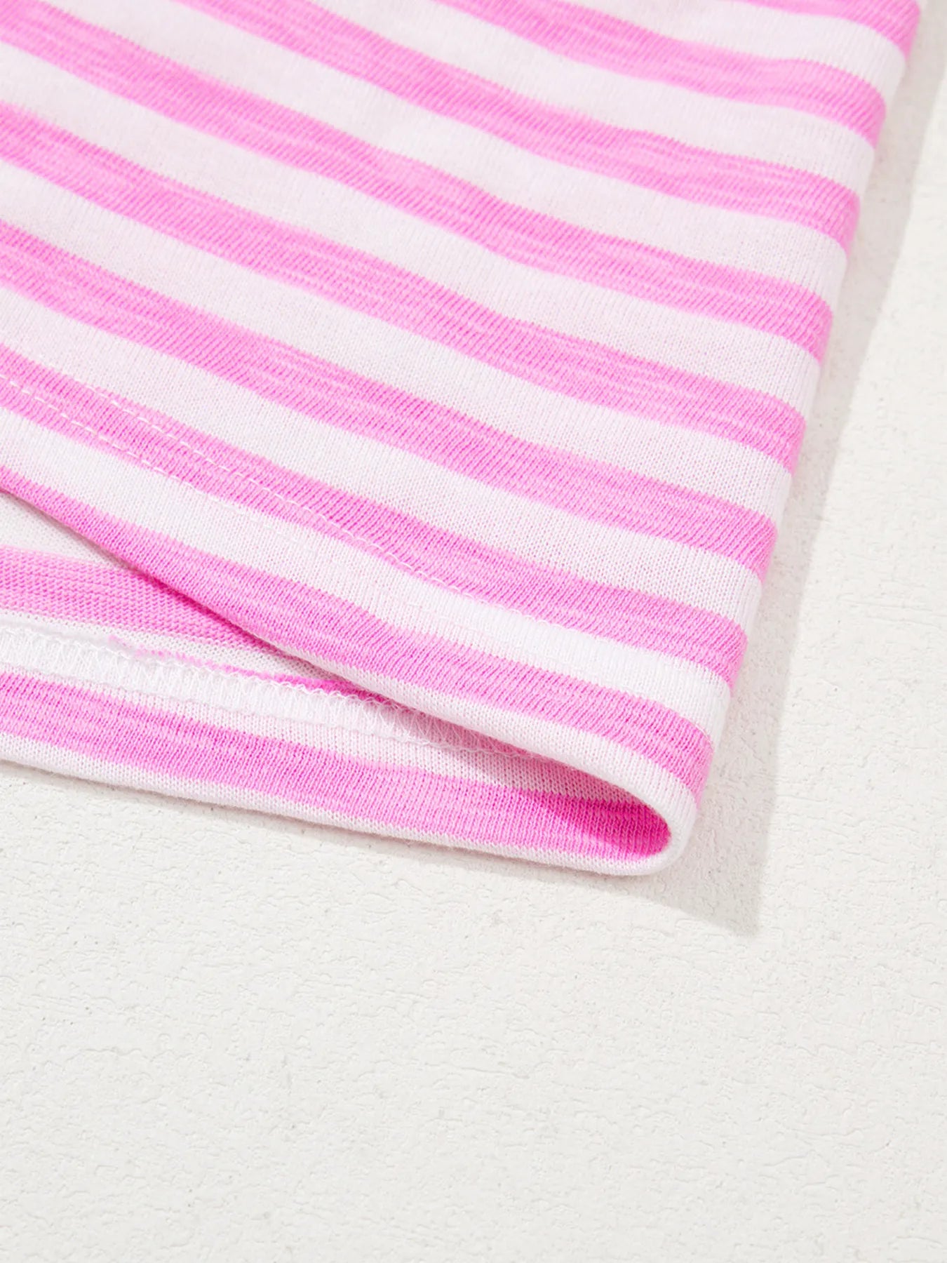 Striped V-Neck T-Shirt-Nordavory
