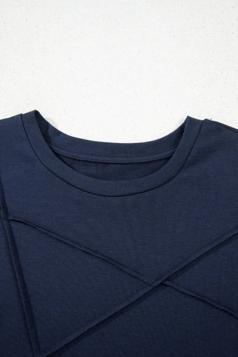 Solid Color Round Neck T Shirt-Nordavory