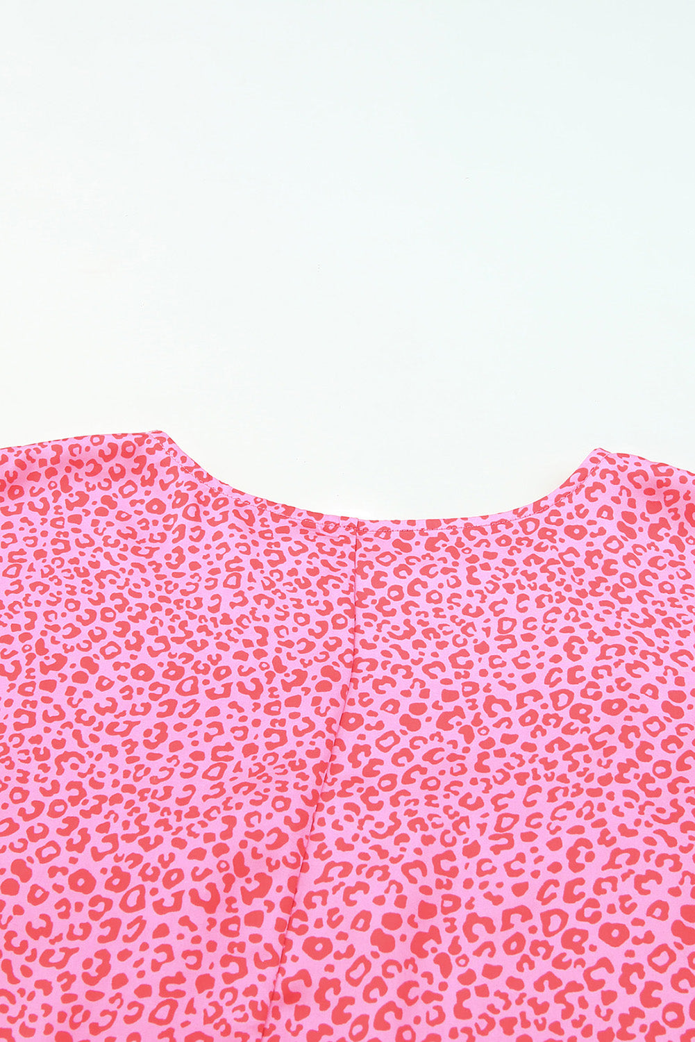 Leopard Smocked Flounce Sleeve Blouse-Nordavory