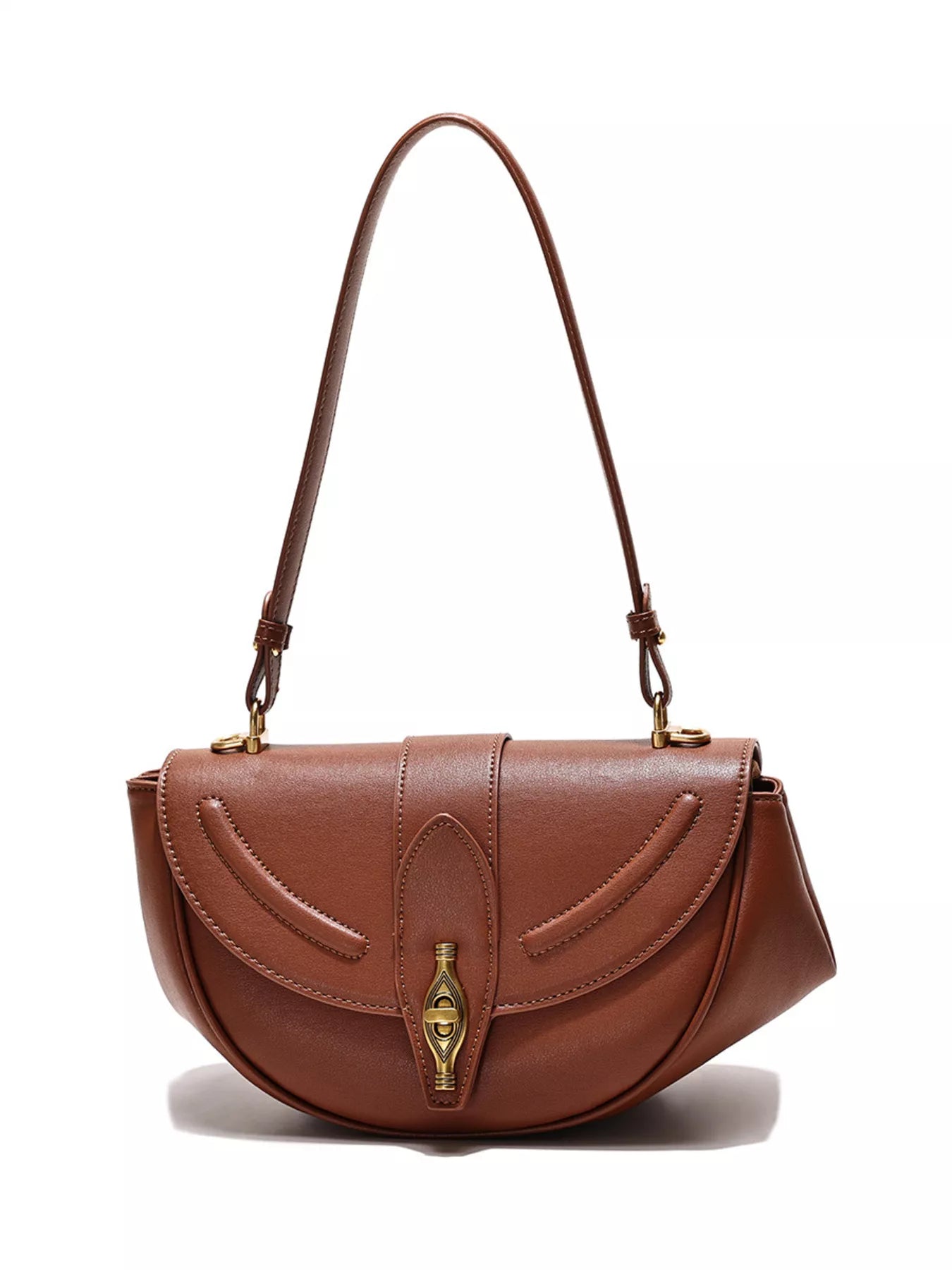 Vintage Saddle Shoulder Bag-Nordavory