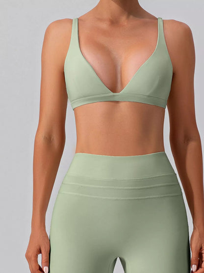 V-Neck Tank and High-Waisted Seamless Pants Active Set – image 2