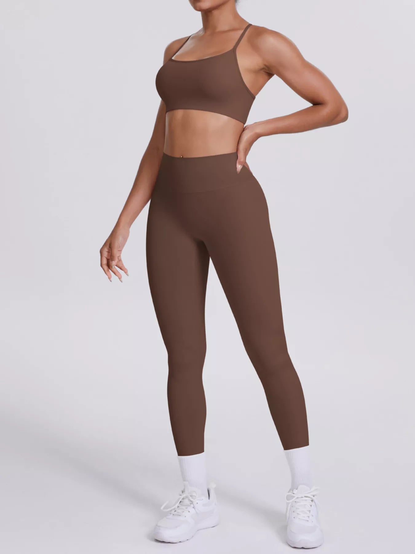 Criss-Cross Back Cami and Leggings Active Set – image 14