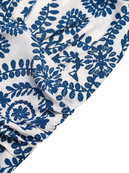 Printed Halter Neck Maxi Dress-Nordavory