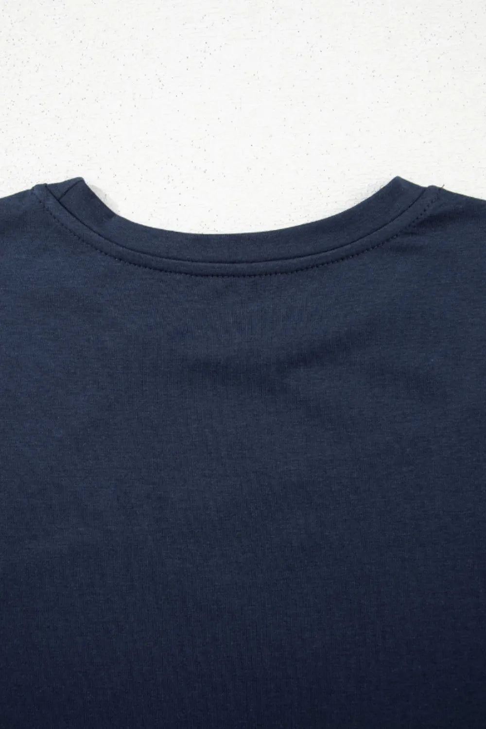 Solid Color Round Neck T Shirt-Nordavory