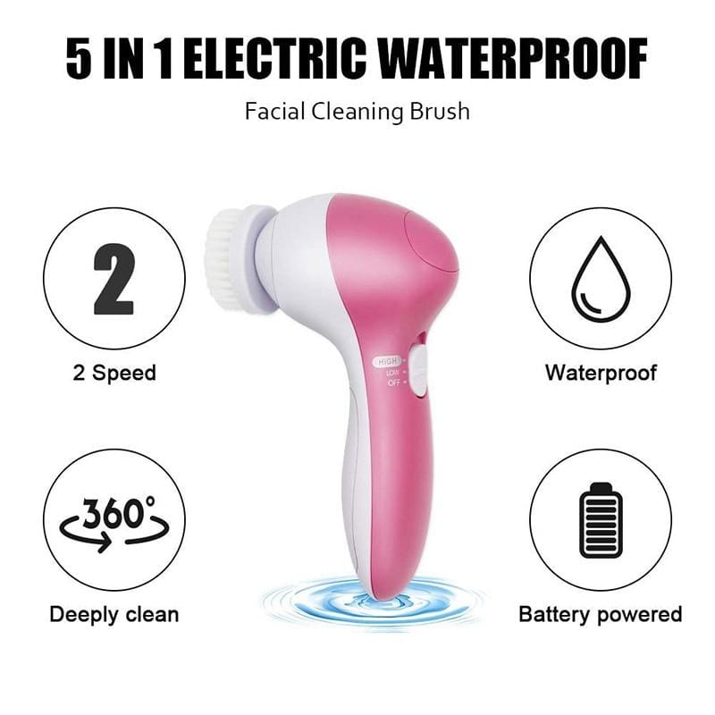5 in 1 Face Massage Cleansing Brush Set - Nordavory