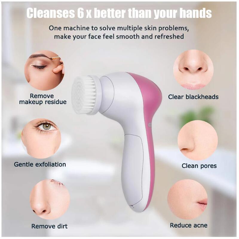 5 in 1 Face Massage Cleansing Brush Set - Nordavory