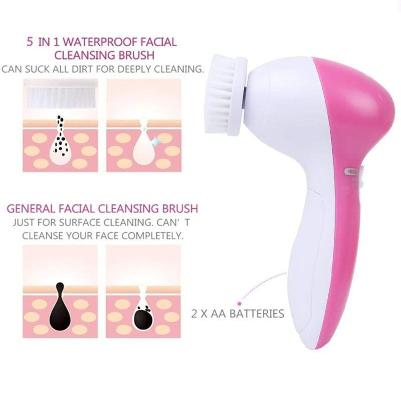 5 in 1 Face Massage Cleansing Brush Set - Nordavory