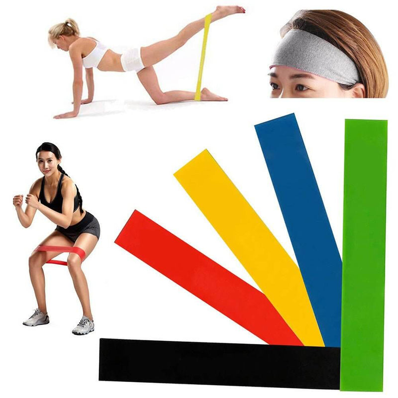 5 Level Resistance Rubber Bands Yoga Training Elastic Bands Fitness & wellness nordavory