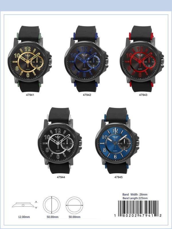 50MM Milano Expressions Silicon Band Watch - 4794 - Nordavory