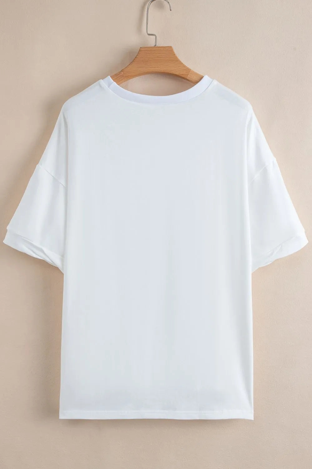 Loose Half Sleeve Hi Low Hem T Shirt-Nordavory