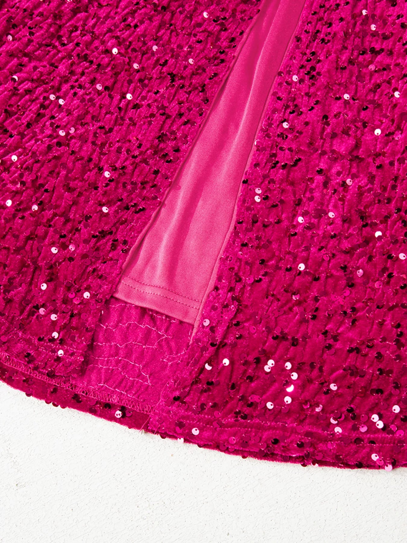 Sequin One-Shoulder Dress with High Slit-Nordavory