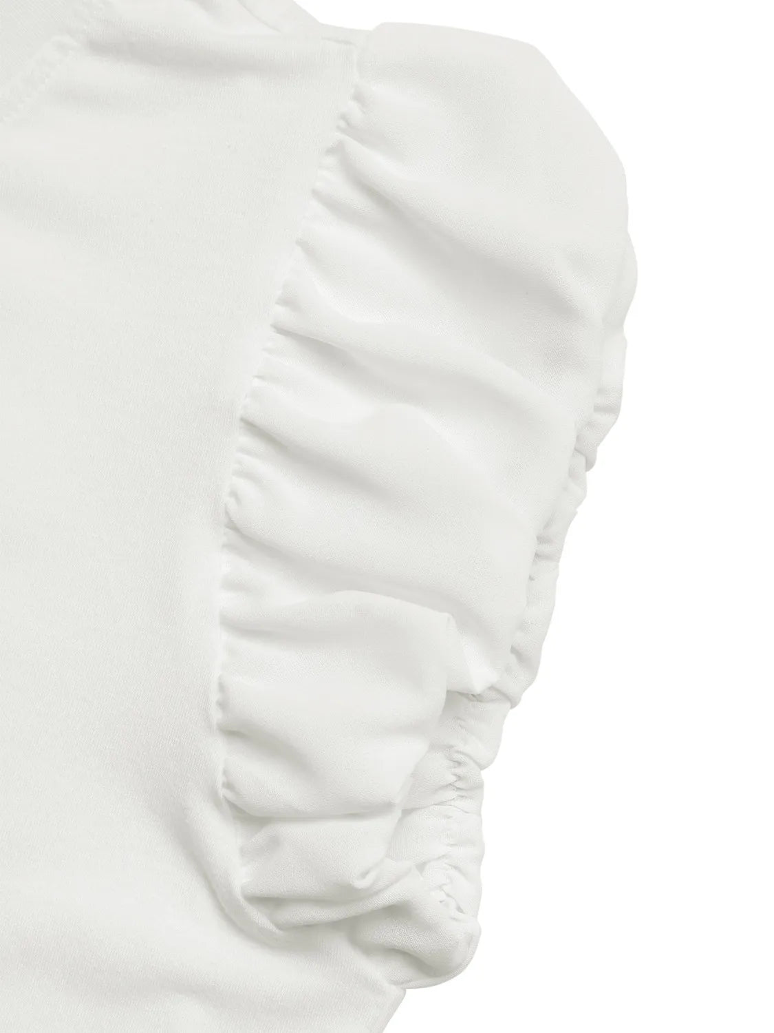 Pearl Bow Puff Sleeve T-Shirt-Nordavory