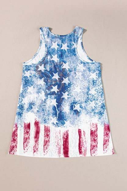 US Flag Scoop Neck Tank-Nordavory