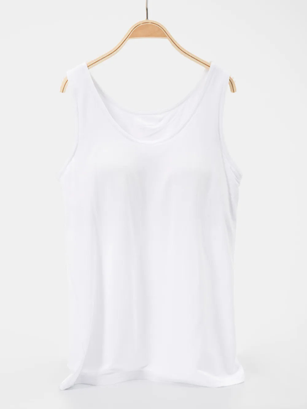 Scoop Neck Wide Strap Tank-Nordavory
