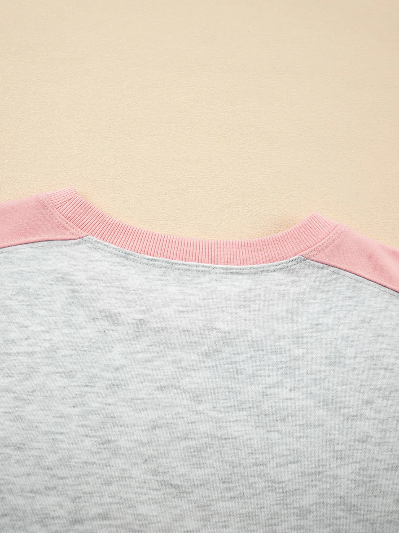 Color Block Long Sleeve Sweatshirt and Shorts Set-Nordavory