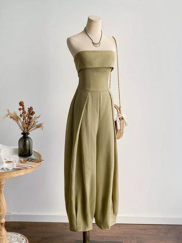 Wide Leg Tube Jumpsuit-Nordavory