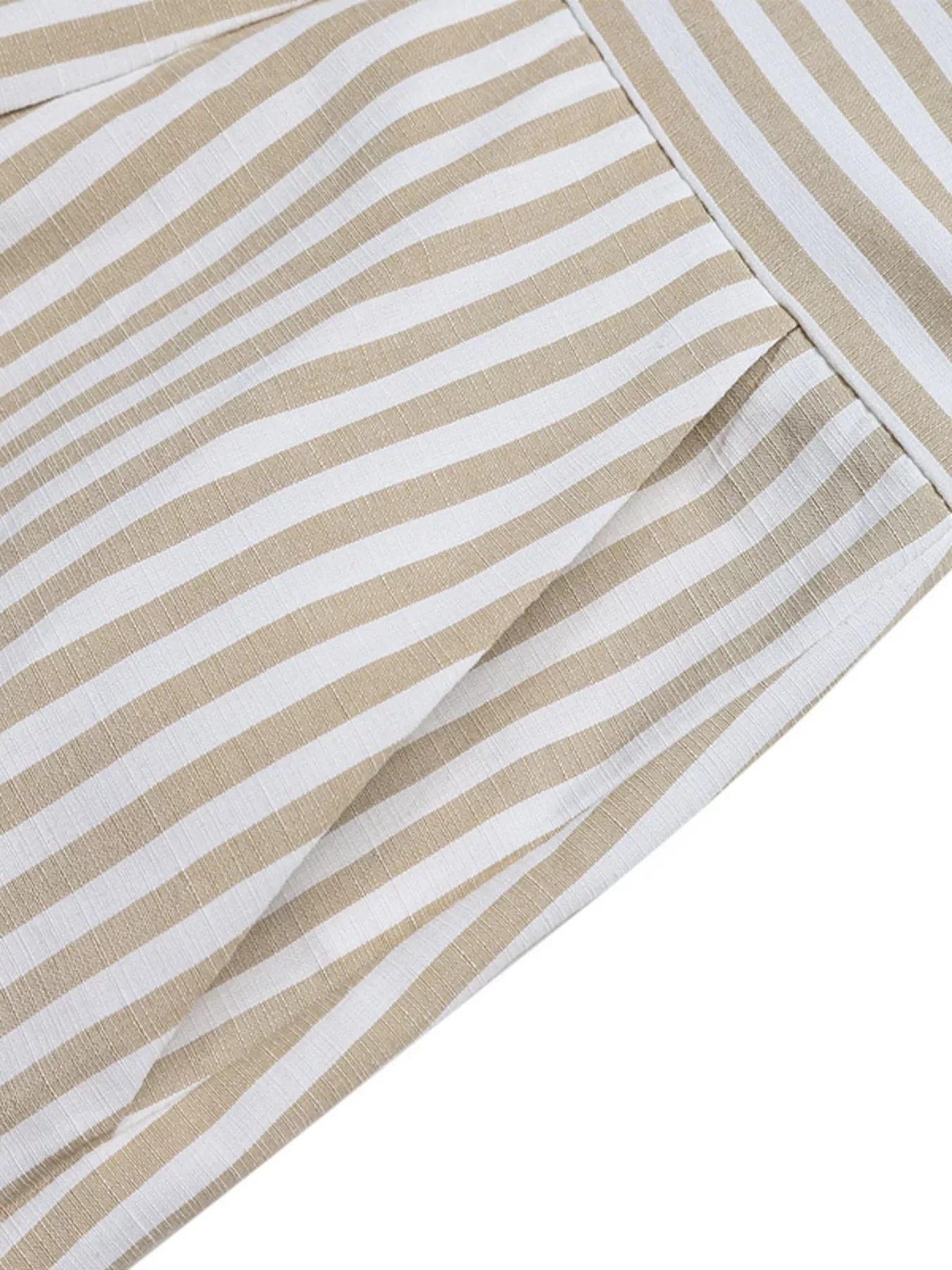 Striped Halter Neck Romper-Nordavory