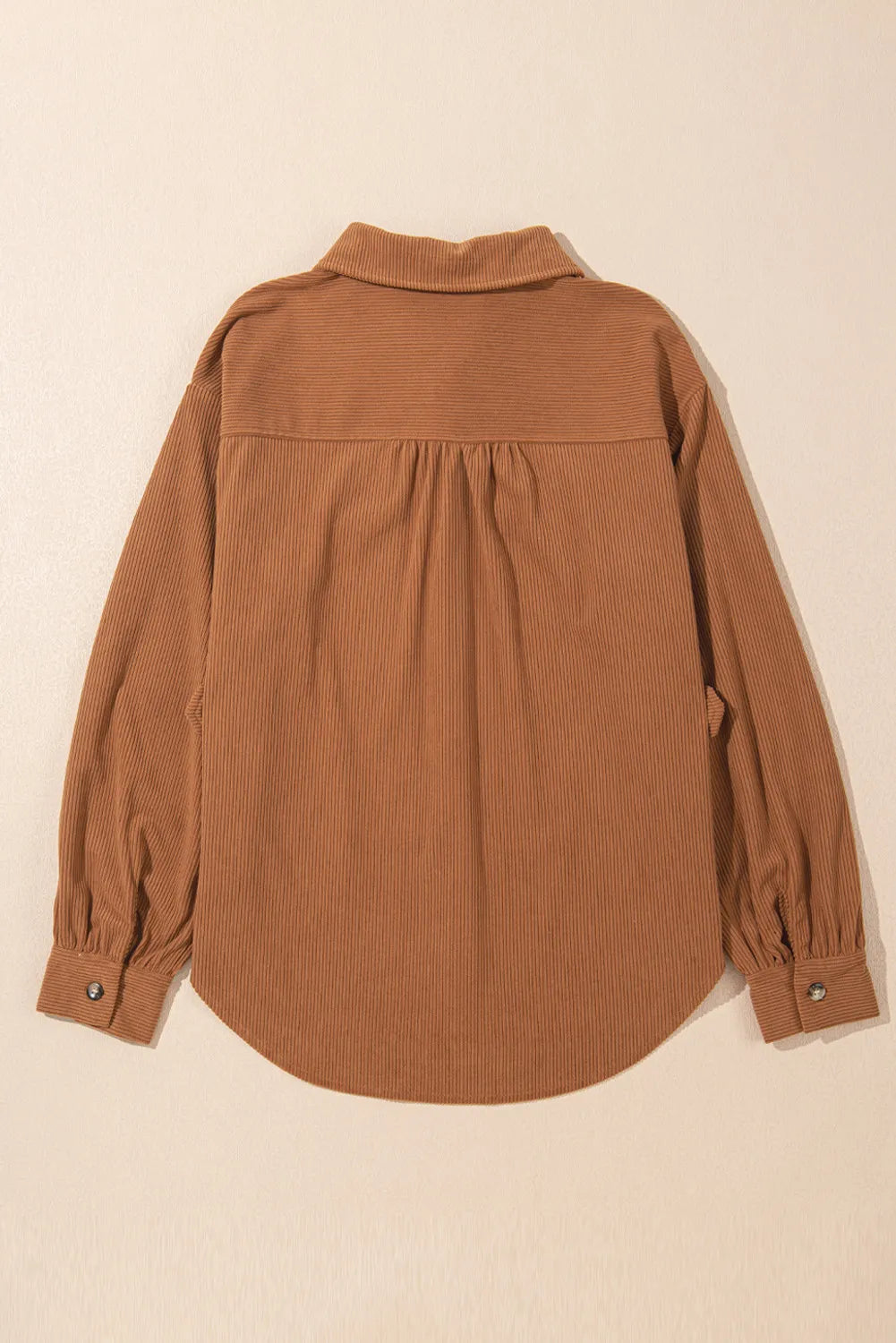 Decorative Pocket Flap Button Up Jacket-Nordavory