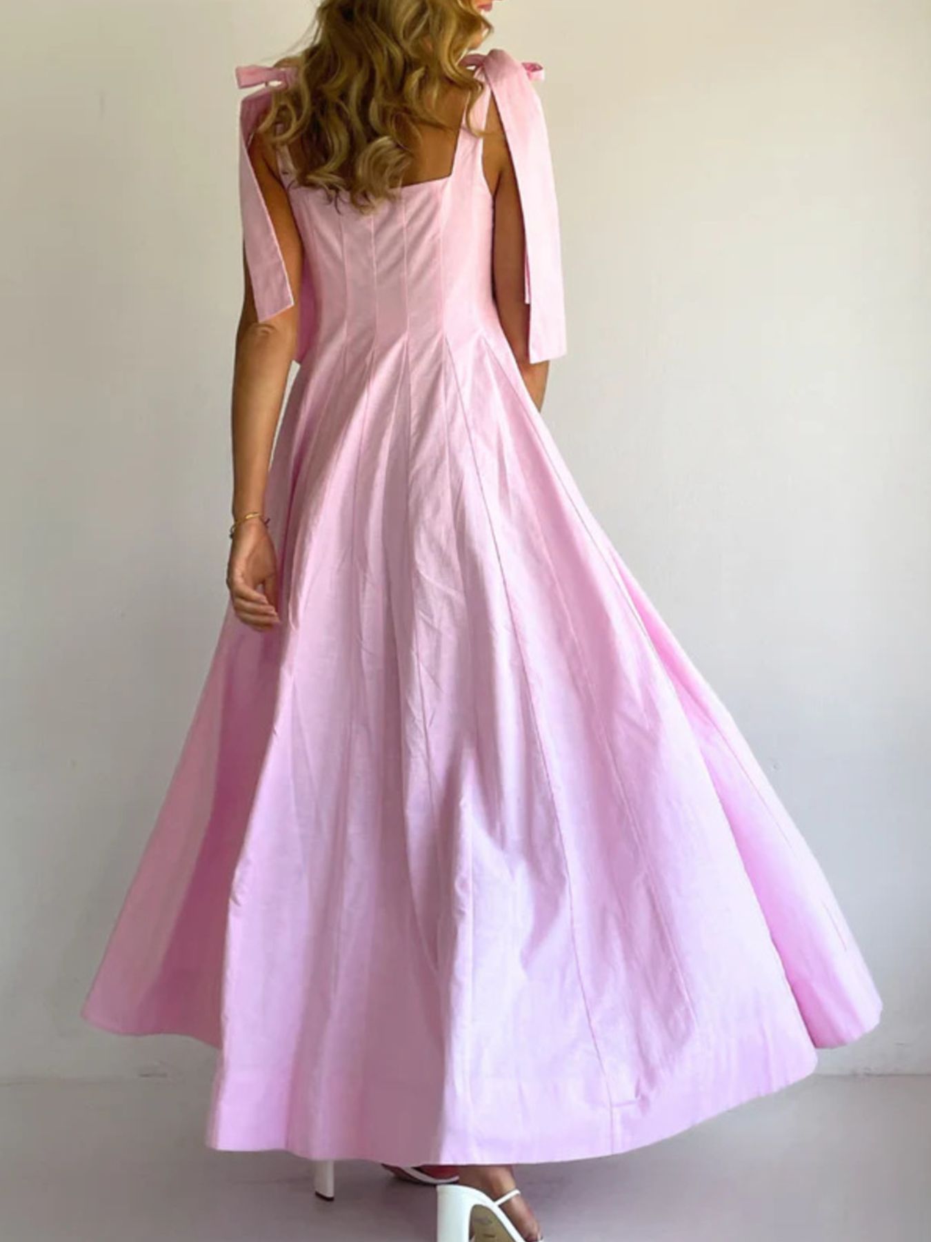 Gradient Tie Shoulder Maxi Dress-Nordavory