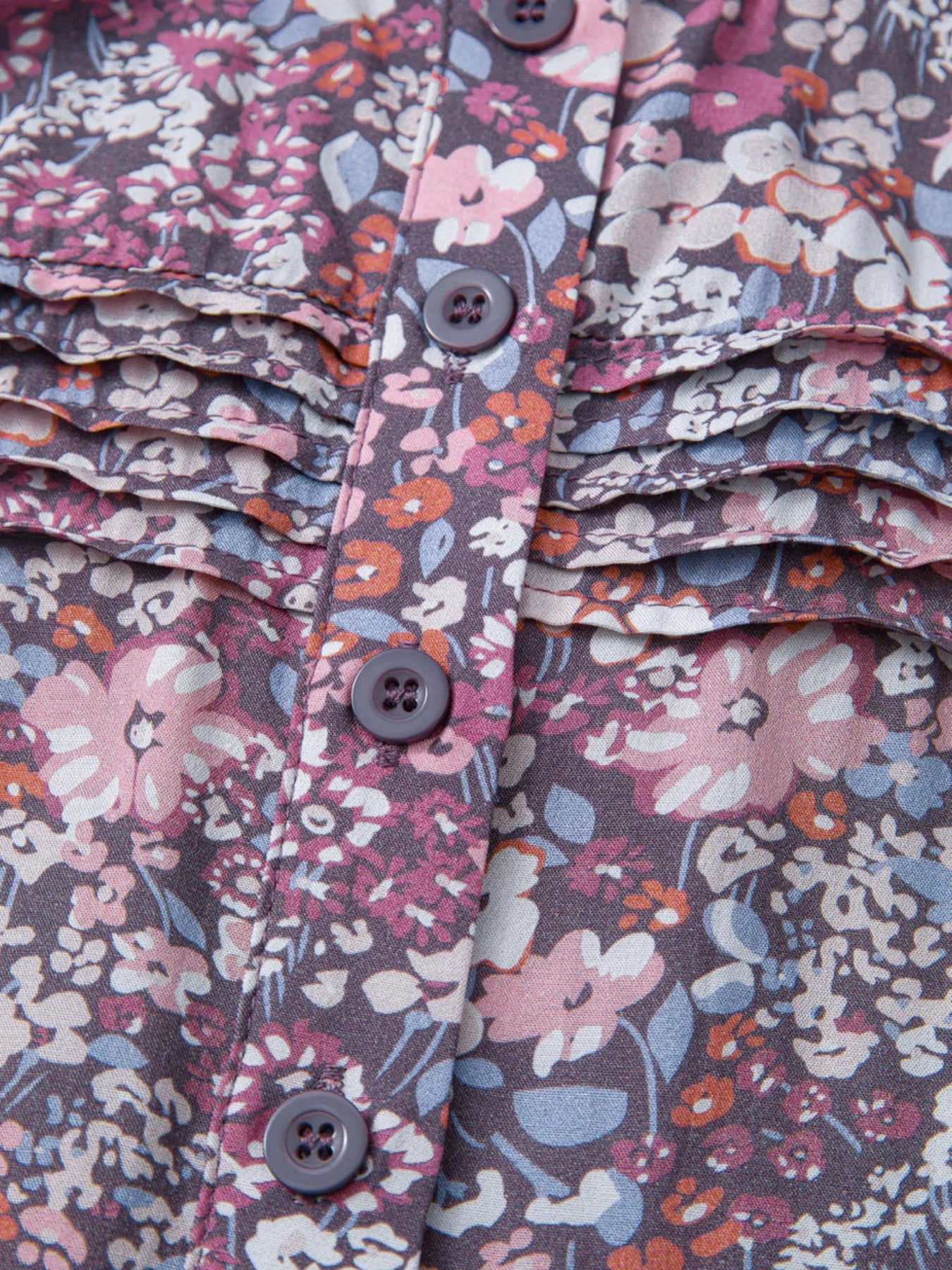 Floral Print Button Front Tank Top-Nordavory
