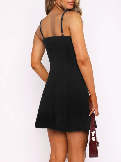 Contrast Mini Cami Dress-Nordavory