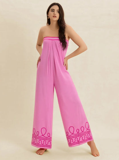 Wide Leg Tube Jumpsuit-Nordavory