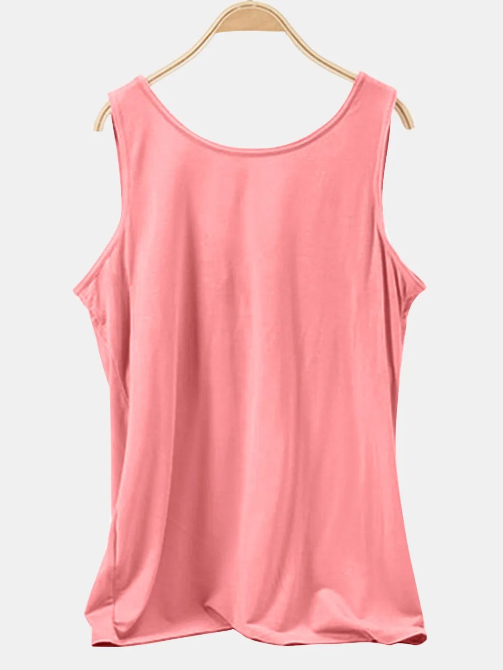 Scoop Neck Wide Strap Tank-Nordavory
