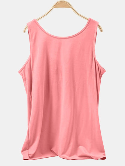Scoop Neck Wide Strap Tank-Nordavory