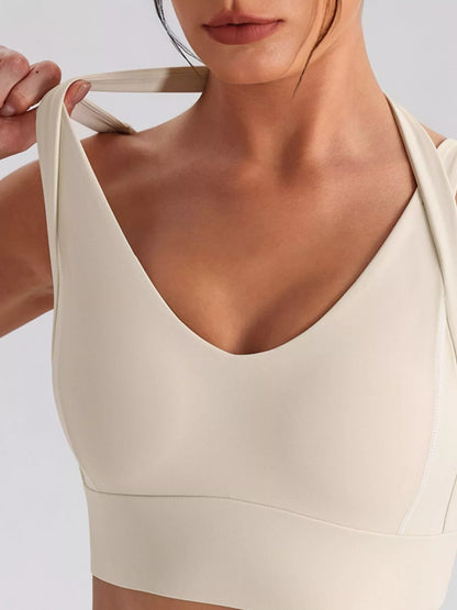 Seamless Criss-Cross V-Neck Tank and Leggings Active Set – image 5
