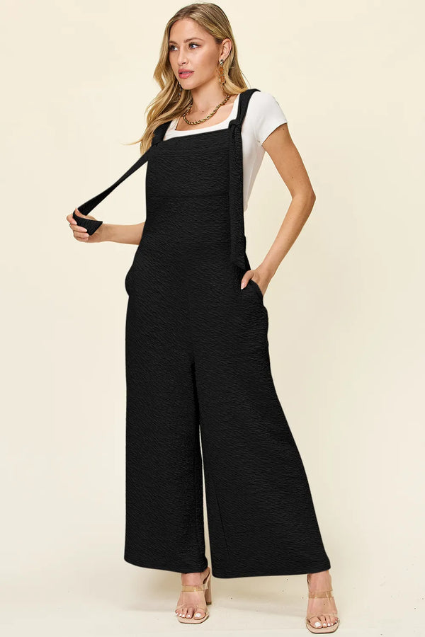 Double Take Full Size Sleeveless Wide Leg Jumpsuit-Nordavory