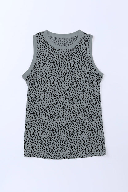Printed Round Neck Tank-Nordavory