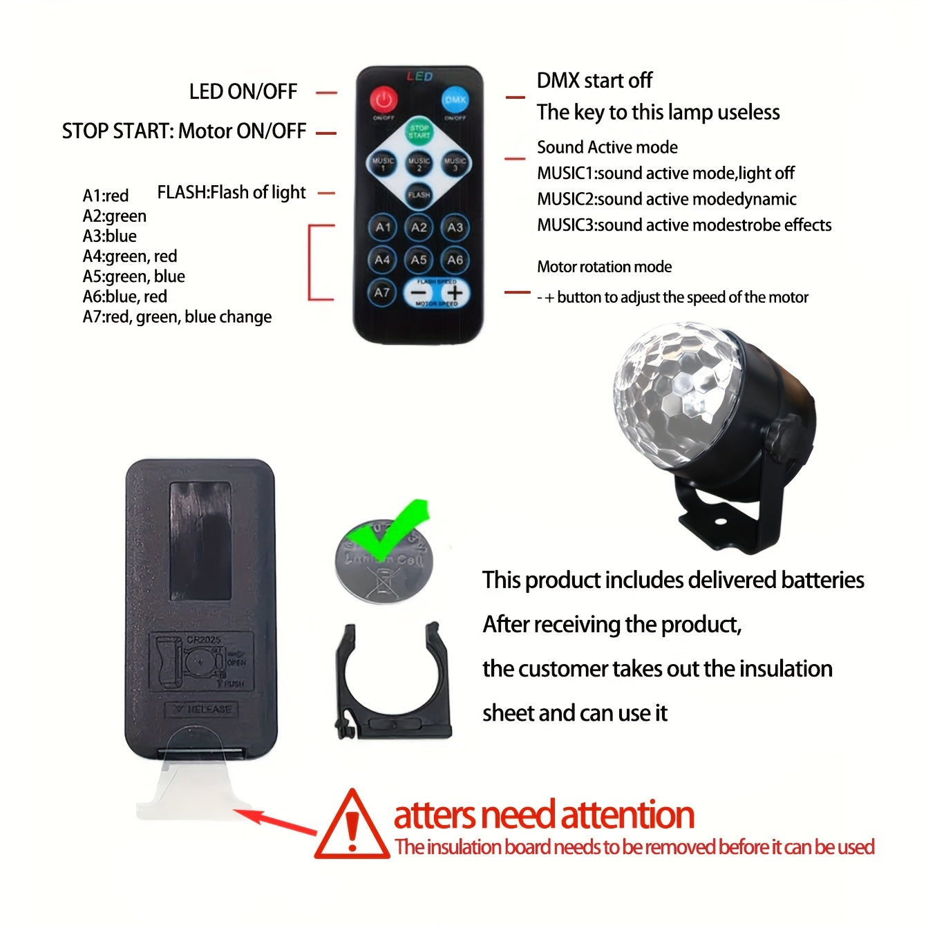 VoiceControlled RGB Disco Ball with Remote