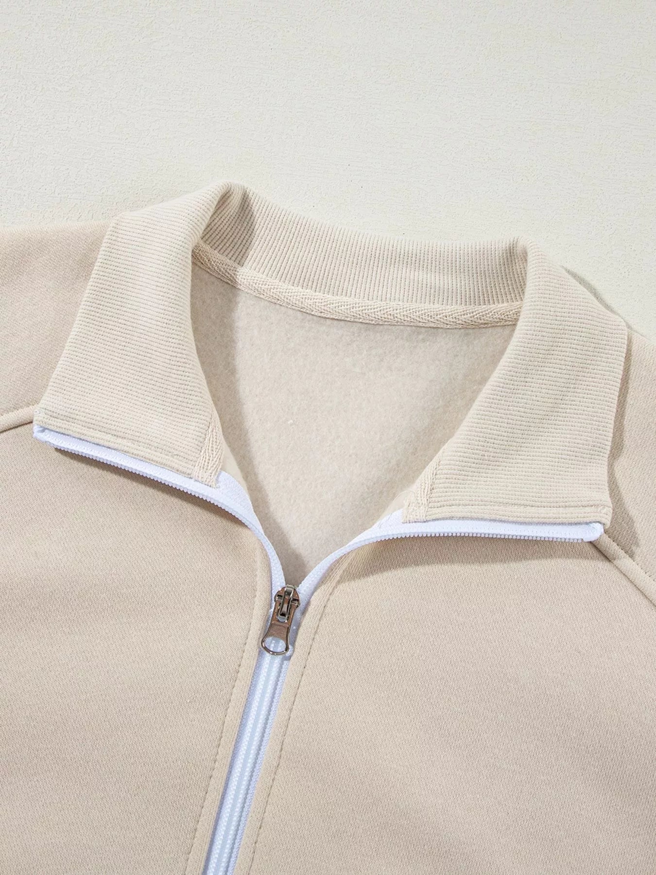 Relaxed Zip-Up Jacket & Drawstring Pants Set – image 8